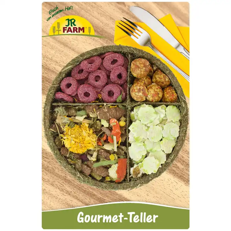 Jetzt Kaufen Sparpaket 2 x 100 g JR Farm Gourmet-Teller Nager Snack